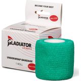 Gladiator Sports Ondertape Bandage - Sporttape - Sport bandage - Per rol - Groen