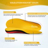 Solelution Holvoet/Spreidvoet inlegzolen - Orthopedische inlegzolen - Ideaal bij voetproblemen - Voor dames & heren