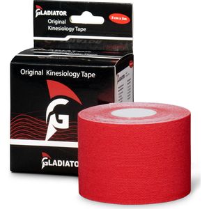 Gladiator Sports Kinesiotape - Sporttape - Bandage - Elastische Tape - Per rol - Rood