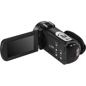 LIPA HDV-Z63 camcorder - Videocamera - Digitale camera - Wifi camera - Vlog camera - CMOS lens - Met Wifi - Phone Remote - 16x Zoom - Externe aansluiting microfoon & statief - Met SD-kaart 32 GB