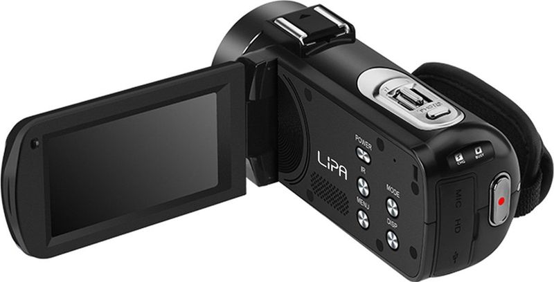 LIPA - HDV-Z63 - Videocamera - Zwart - Digitale camera - Wifi - 16x Zoom - Inclusief SD-kaart 32 GB