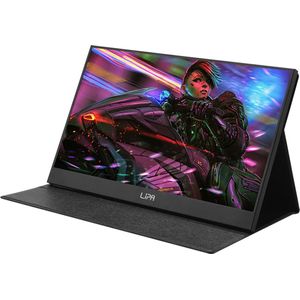 Lipa AX-50 portable monitor Full HD 15.6 inch - HDMI - Draagbare monitor - Computerscherm - Draagbaar scherm - Beeldscherm - Portable monitoren - Draagbaar scherm laptop - Freesync - 2x USB C - Hoes en kickstand - Ook voor consoles - Met speakers