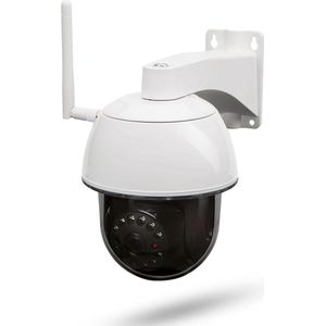 SecuFirst CAM214 Dome Camera wit Bewakingscamera voor buiten - draai- en kantelbaar - 1080P  inclusief 128gb sd kaart