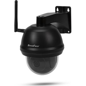 SecuFirst CAM214Z Dome Camera zwart - IP Camera draai- en kantelbaar voor buiten - FHD 1080P