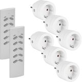 SEC24 - HAF760S2 - Draadloze Schakelset - Zwart - 6 Ontvangers - 2 Afstandsbedieningen