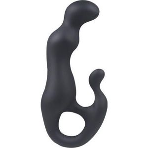 Blackdoor Collection Anaal Dildo – Voor Prostaat en Perineum – G-spot Dildo Vrouwen met Clitoris Stimulatie – 17.5 cm – Zwart