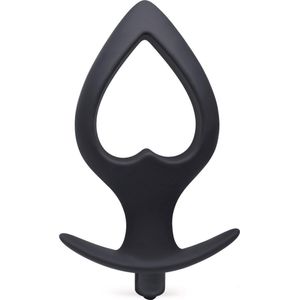 Blackdoor Collection Buttplug Vibrator – Anker Buttplug – Harten Vorm Large – 14.9 cm – Zwart