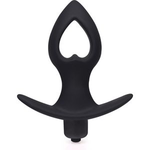 Blackdoor Collection Buttplug Vibrator – Anker Buttplug – Harten Vorm Small – 8.9 cm – Zwart