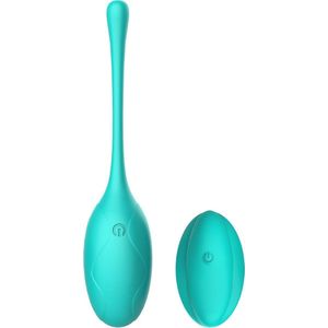 Subliem Vibrerend Ei met Afstandsbediening – Love Egg Waterproof - 17,5 cm - Turquoise