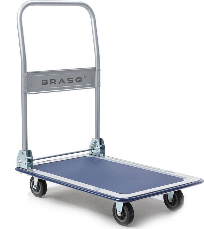BRASQ Plateauwagen Inklapbaar - Draagvermogen 150 KG - Transportkar - Transportwagen - Magazijnwagen - Platformwagen