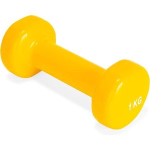 VirtuFit Vinyl Dumbbell Pro - Gewichten - Fitness - 1 kg - Geel - Halter - Fitness - 1 stuk