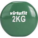 VirtuFit Vinyl Dumbbell Pro - Gewichten - Fitness - 2 kg - Groen - Halter - Fitness - 1 stuk