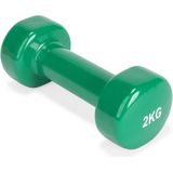 VirtuFit Vinyl Dumbbell Pro - Gewichten - Fitness - 2 kg - Groen - Halter - Fitness - 1 stuk