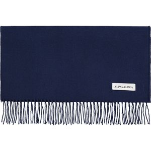 Alpaca Baby Wol Enkelzijdige Sjaal - 150 × 30 cm - Donkerblauw