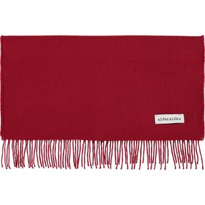 Alpaca Baby Wol Sjaal - 150 x 30 cm - Rood