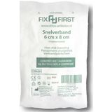 Snelverband FixFirst gerold 6x8cm 10 stuks