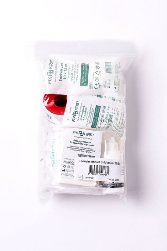 Navulling voor verbanddoos | steriele inhoud BHV 2021