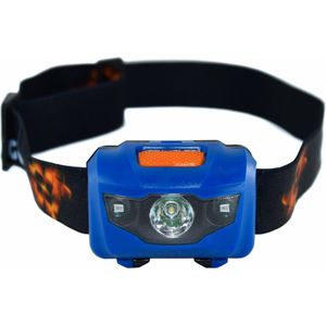Hoofdlamp LED - Hoofdlampje Waterdicht - Incl AAA batterijen - Blauw - King Mungo