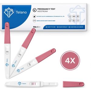 Telano Zwangerschapstest Midstream Extra Vroeg 4 stuks - Extra Gevoelig