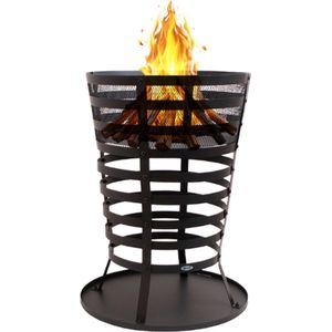 HEAT Outdoor Living Vuurkorf Mandal - Terrashaard met Onderplaat - Vuurkorf voor Buiten - 43x46x64 cm