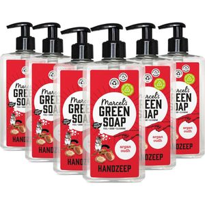Marcel's Green Soap - Savon Liquide Pour Les Mains - Argan & Oudh - Lot de 6 - Végétalien