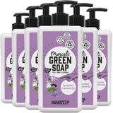 6x Marcel's Green Soap Handzeep Lavendel & Rozemarijn 500 ml