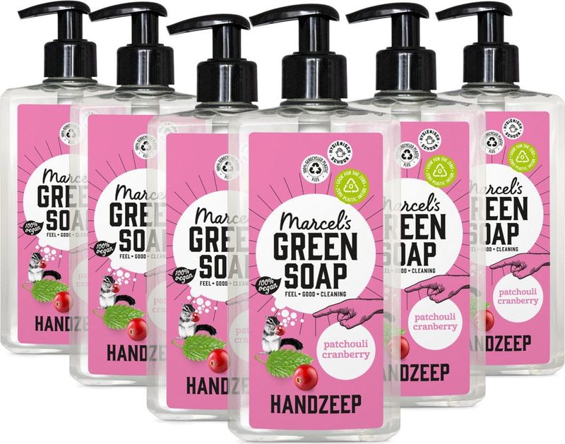 Marcel's Green Soap - Handzeep - Patchouli - 6 Stuks - Vegan