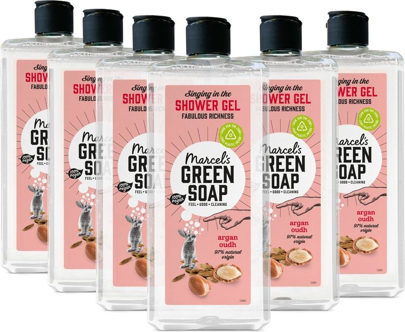 Marcel's Green Soap - Showergel - Argan & Oudh - 300 ml - Vegan