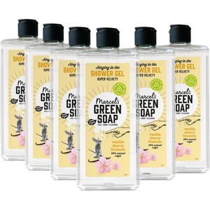 6x Marcel's Green Soap Douchegel Vanille & Kersenbloesem 300 ml