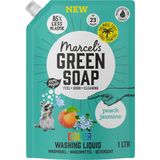 Marcel's Green Soap Wasmiddel Kleur Navul Perzik & Jasmijn 23 Wasbeurten 1 liter