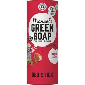 Marcel's Green Soap - Deostick - Argan & Oudh - Antitranspirant - 100% milieuvriendelijk - 100% veganistisch - 97% biologisch afbreekbaar - 40 g