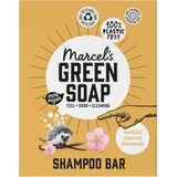 marcel's green soap Shampoo Bar 90 g - Vanille & Kersenbloesem - Plantaardig - Milieuvriendelijk - Plasticvrij - Vegan,Oranje