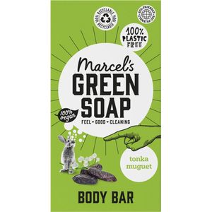 Marcel's Green Soap - Body Bar - Tonka & Muguet - Vegan - Plasticvrij