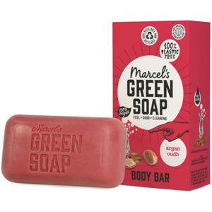 Marcel's Green Soap Shower Bar 150g - Argan & Oudh - Plantaardig - Milieuvriendelijk - Plasticvrij - Vegan