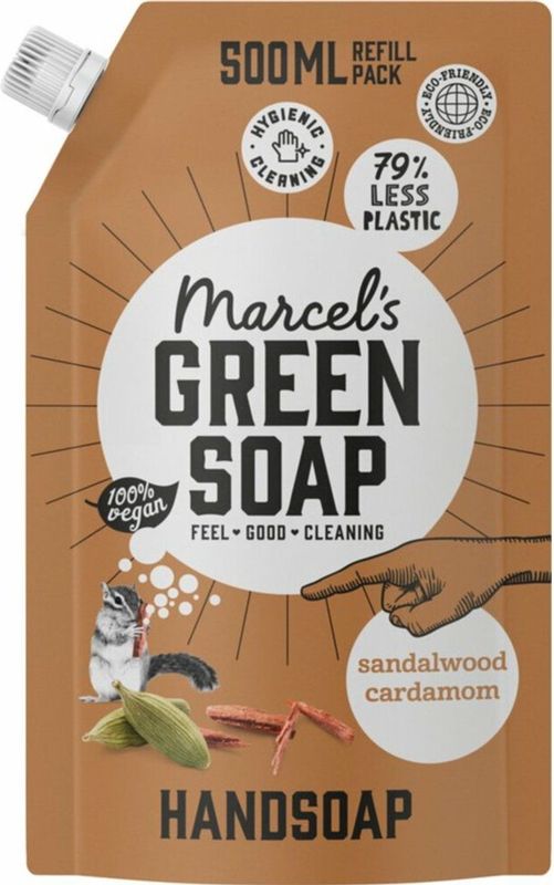 Marcel's Green Soap - Handzeep - Bois de Santal - Cardamome - 500ml