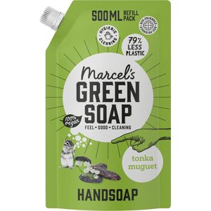 Marcel's Green Soap Handzeep Tonka & Muguet Navul Stazak - 500 ML