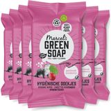 6x Marcel's Green Soap Schoonmaakdoekjes Patchouli & Cranberry 60 stuks