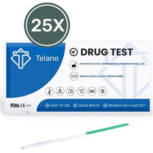 Telano Drugstest Cocaïne 25 stuks - Drugtest Urine COC Strip