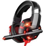 Strex Gaming Headset met Microfoon Rood - Geschikt voor PC + PS4 + PS5 + Xbox One + Xbox Series