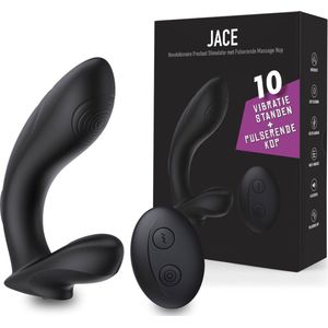 Prostaat Vibrator Mannen - Jace Prostaat Stimulator met Pulserende Kop – Vibrators voor Vrouwen - G-spot vibrator met Afstandsbediening