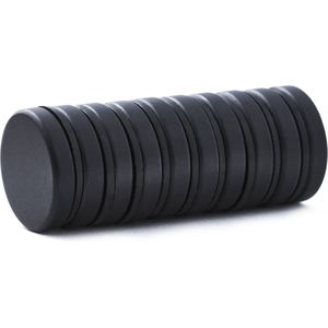Brute Strength - Super sterke magneten - Rond - 25 x 5 mm - 10 Stuks - Zwarte magneten - Neodymium magneet sterk - Magneten koelkast - Whiteboard magneten - Kleine magneetjes - Mini magneetjes - Platte magneet - Koelkastmagneten - Koelkast magneten