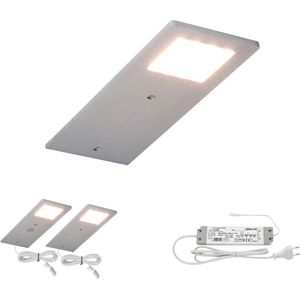 Lemilux - Ava - Keukenverlichting - Geborsteld Aluminium - Set Van 2