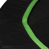 VirtuFit -Beschermrand - Trampolinerand - Zwart / Groen - 15 mm dik - 251 cm