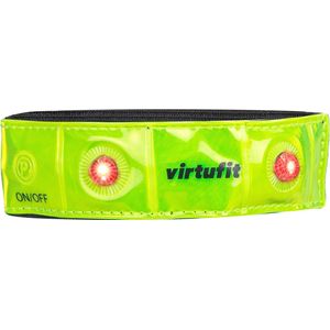 VirtuFit Verstelbare Veiligheidsband met LED - Hardloop Verlichting - Geel - Sportarmband Verlichting