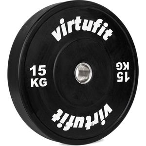 VirtuFit Bumper Plate - Olympische Halterschijf van Rubber - 50 mm - 15 kg