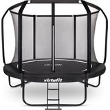 VirtuFit Premium Trampoline met Veiligheidsnet - Zwart - 251 cm