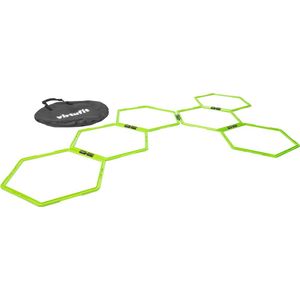VirtuFit Hexagon Agility Grid - Speedladder -  6 Stuks - Inclusief opbergtas