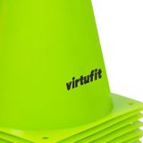 VirtuFit Pionnen Set - 23 cm - 12 Stuks - Groen - Voetbal trainingshoedjes