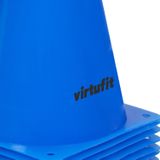 VirtuFit Pionnen Set - 23 cm - 12 Stuks - Blauw - Voetbal trainingshoedjes