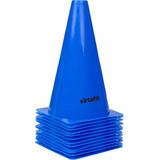 VirtuFit Pionnen Set - 23 cm - 12 Stuks - Blauw - Voetbal trainingshoedjes